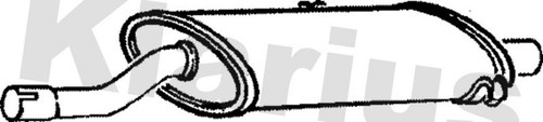 Centre muffler fits saab 900 - centre,