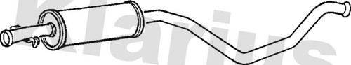 Centre muffler fits - centre, saab